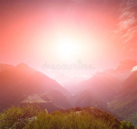 Beautiful Mountain Landscape Stock Photo Image Of High Horizon 54088062