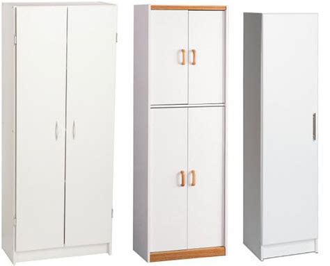 Tall White Storage Cabinets