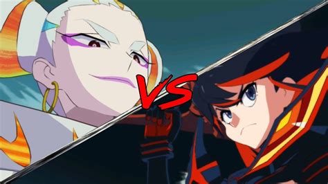 kill la kill if ragyo kiryuin vs ryuko matoi scissor blade youtube