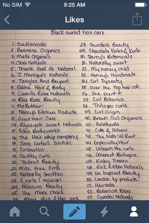 Great customer service · natural ingredients · easy to use Black-Owned list | Hair care products list, Black owned ...