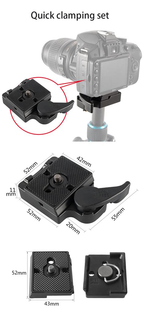 Tripod Accessories 323 Rc2 Quick Release Clamp Adapter Camera Mount