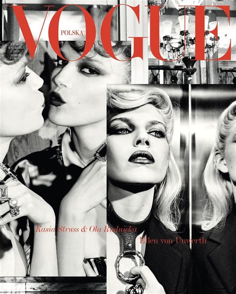 Vogue Poland April 2019 Cover Kasia Struss Vogue Cover Ola Rudnicka