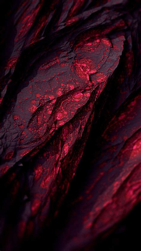 Velvet Fabric Fractal Design Background Red Wallpaper