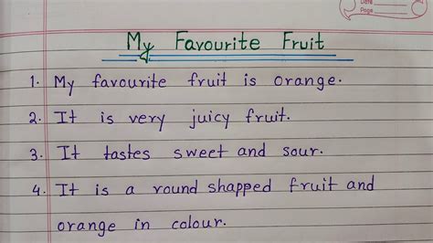 Lines On My Favourite Fruit Orange Essay On My Favourite Fruit In English Essay Writing