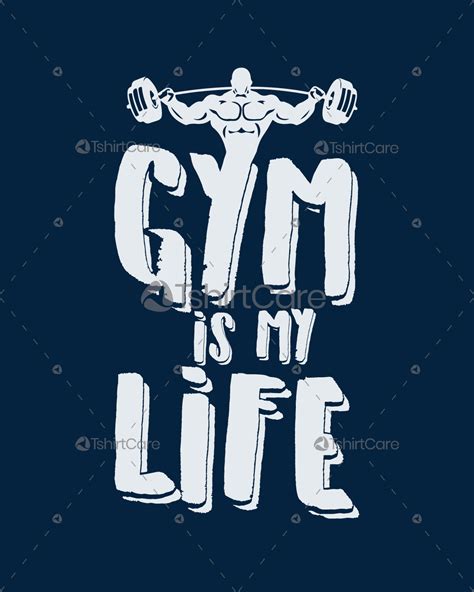 Gym Is My Life Fitness Gym T Shirt Designs For Bodybuilder Womens