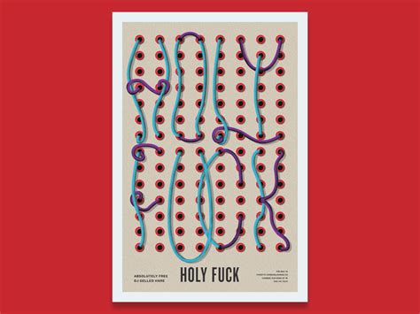Holy Fuck Gig Poster By Matt Fletcher On Dribbble