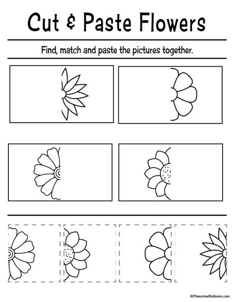 Spring Cut And Paste Printables