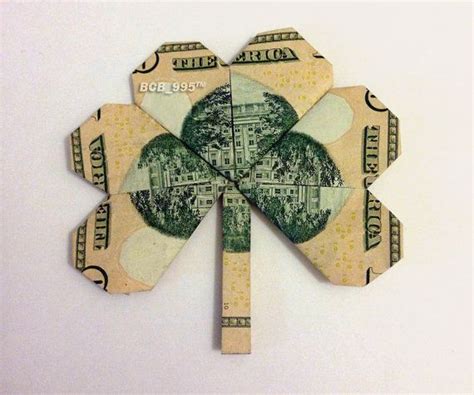 10 Bill Shamrock Clover Money Origami Dollar Origami Money