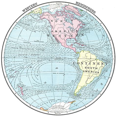 United States Map Oceans Labeled