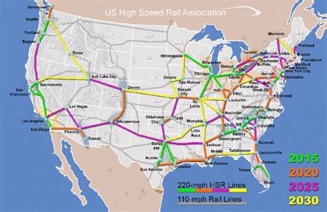 United States Train Map Printable Map