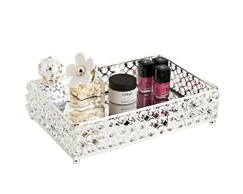 Check out our mirrored vanity tray selection for the very best in unique or custom, handmade pieces from our decorative trays shops. Glamour Mirror Tray | Mirror tray, Makeup storage ...