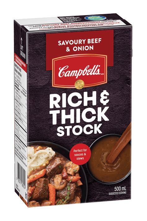 Campbells Savoury Beef Onion Rich Thick Stock Ml Campbell Company Of Canada