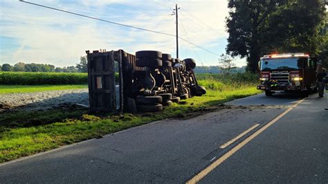 Lenoir County Road Closed After Dump Truck Rollover Crash