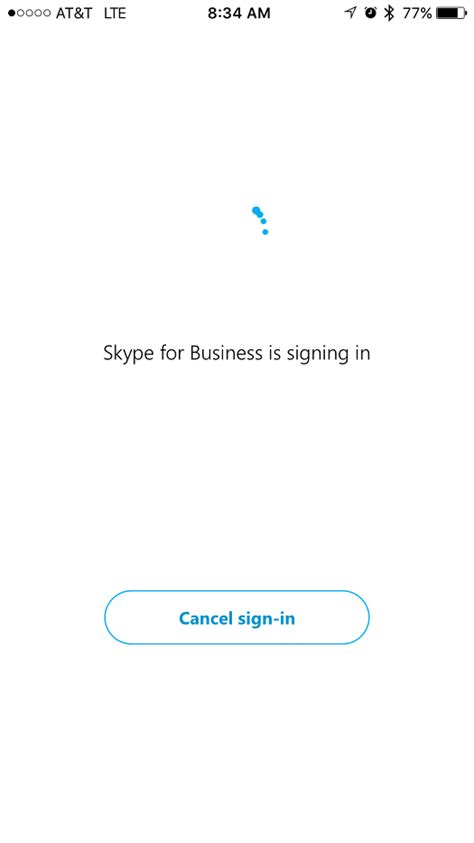 how to sign in on skype for business on iphone