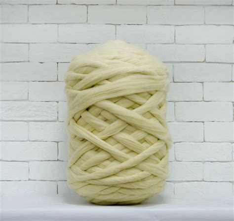 Chunky Knit Yarn For Arms Knitting Jumbo Yarn 7 Super Bulky Etsy
