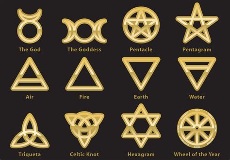 Wiccan Symbol Vectors Wiccan Symbols Celtic Symbols Witchcraft Symbols