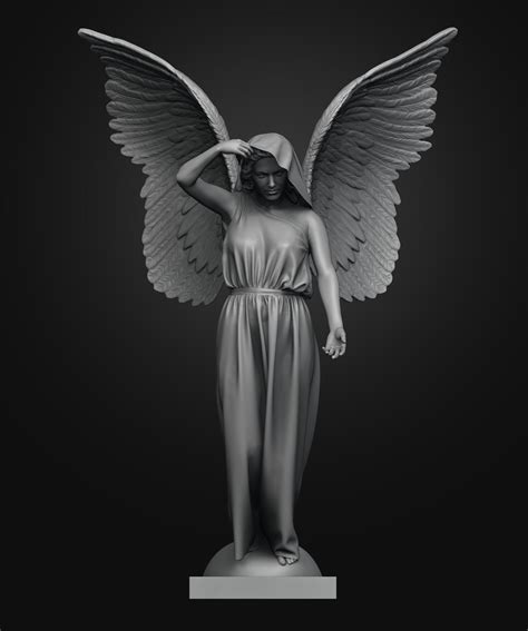 3d Printable Model Sculpture Angel Statue Cgtrader
