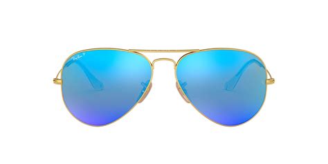 ray ban rb3025 aviator flash lenses 58 blue and gold polarized sunglasses sunglass hut usa