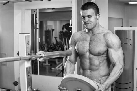 Physical Exercise In The Gym Stock Image Image Of Bodybuilder