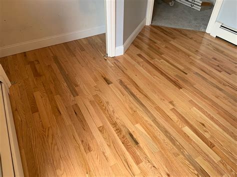 Natural Red Oak Hardwood Floor In 2020 Artisan Furniture Installing