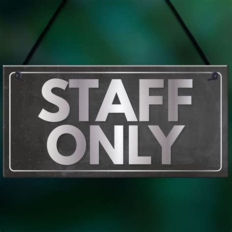 Low prices on top brands · curbside pickup available Staff Only Hanging Plaque Door Shop Wall Office Retail Sign