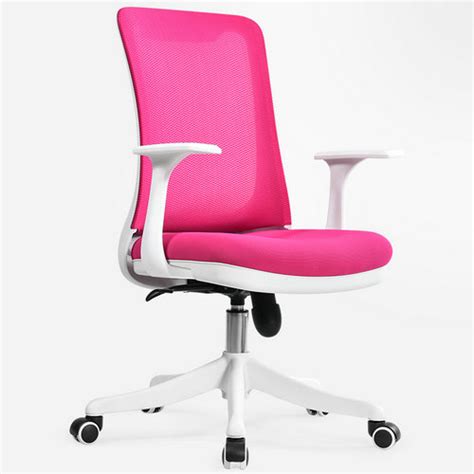 Armless computer chair for use with a computer table at your work place or home office. New Style Customized staff ergonomic low back pink office ...