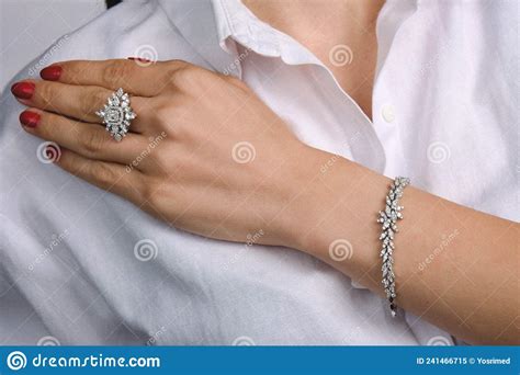 Diamond Jewelry Luxury And Fashion Jewelry Stock Image Image Of
