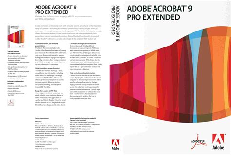 Adobe Acrobat Reader 9 Pro Extended System Requirements