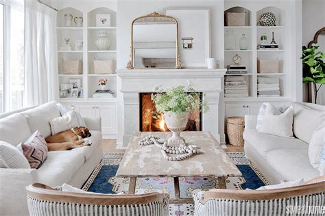 The white wood chairs in our dining room are from wayfair, we get asked about them all the time! Jillian Harris' Living room in Kelowna, BC #neutrallivingroom | French country living room ...