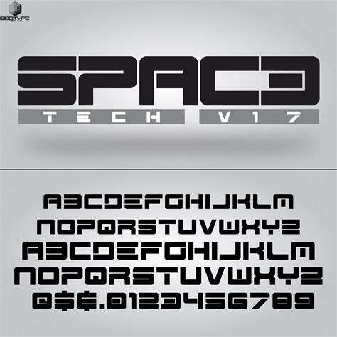 Spac3 Tech Font Qbotype Fonts Fontspace