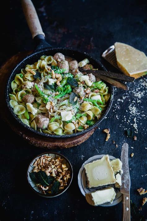 Orecchiette With Sausage Broccoli And French Goat Cheese Pasta And