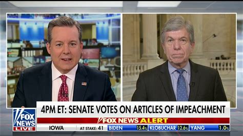On Fox News Blunt Slams Democrats Politically Driven Impeachment