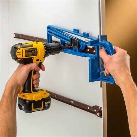 Rockler Universal Drawer Slide Jig Woodworking Projects Desk