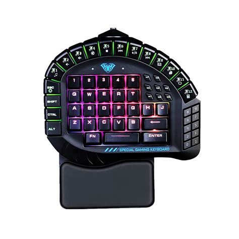 Aula Mechanical Keyboard Control 60 Keys Single Hand Gaming Keyboard