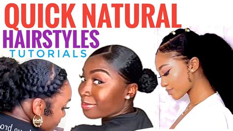 Quick Hairstyles For Black Hair Trendy 2020 Natural Hairstyles For