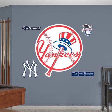 Fathead New York Yankees Circle Logo Wall Decals Overstock 9536337