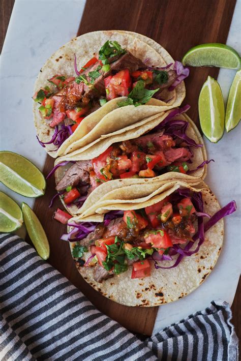 Quick And Easy Steak Taco Recipe Proportional Plate