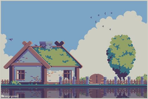 Angrysnail On Twitter Pixel Art Games Pixel Art Landscape Pixel Art