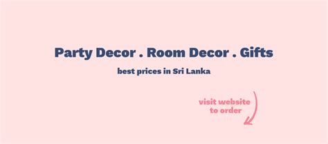 Balloons and Party Decorations in Sri Lanka - The Party Mail