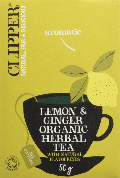 Clipper Tea Organic Lemon Ginger Organic Herbal Tea Grams Amazon