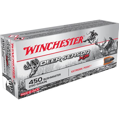 Winchester Deer Season Xp 450 Bushmaster 250 Grain Rifle Ammunition