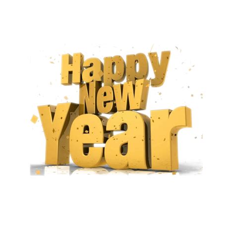 Happy New Year 3d Text Png Happy New Year Text Happy New Year Png