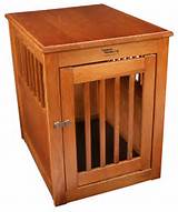 Wooden Pet Crate End Table Photos