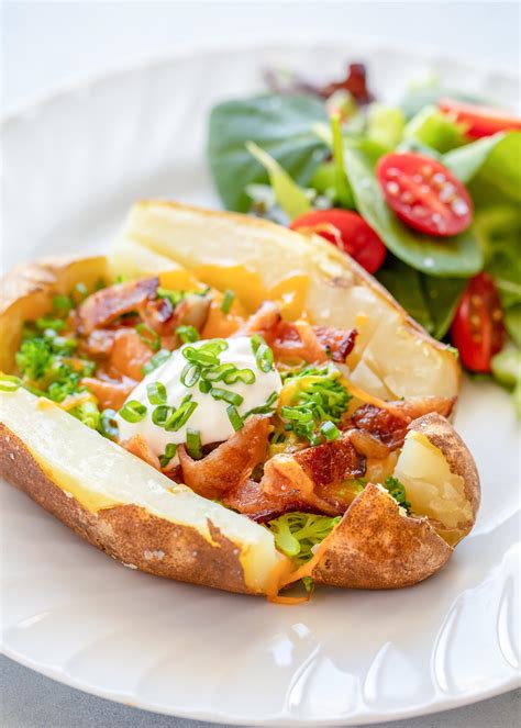 A perfect baked potato is hard to beat. Loaded Baked Potatoes Recipe | SimplyRecipes.com | YouTube ...