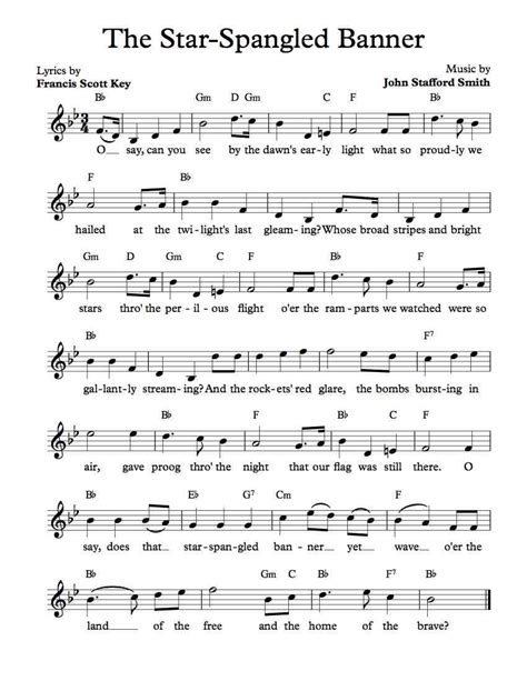 20 The National Anthem Sheet Music Piano Ideas In 2021 · Music Sheet Best