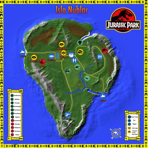 Jurassic Park Welcome Map Uk