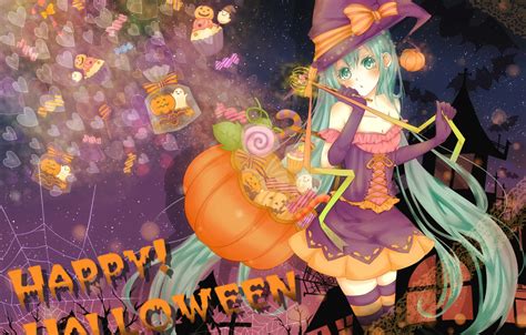 Wallpaper Girl Holiday Vocaloid Halloween Miku Hatsune Images For