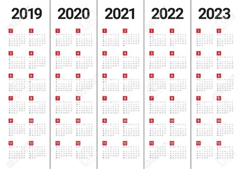 2021 And 2022 And 2023 Calendar Printable