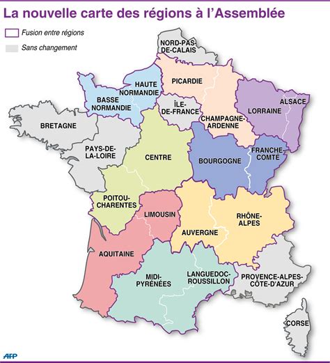 Nouvelle Carte Des Régions De France