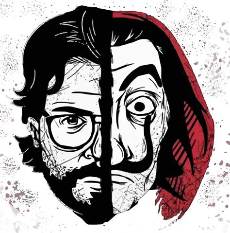Easy step by step drawing tutorial on how to draw dali mask from the netflix series money heist. La casa de papel - Professor and Salvador Dali Mask Mini ...
